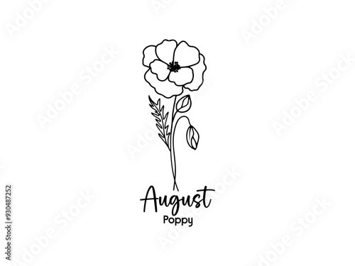 Birth Month Flowers design 