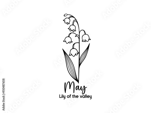 Birth Month Flowers design 