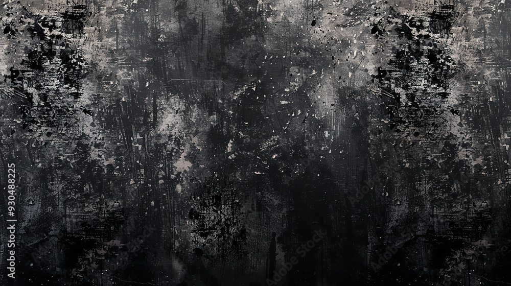 Illustration on black faded textured wash Illustration on black faded textured wash