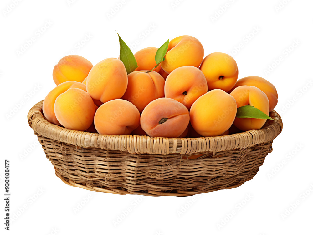 a basket of apricots a basket of apricots