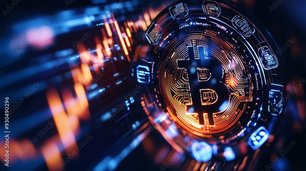 Cryptocurrency logos encircling holographic wallet, futuristic DeFi concept, glowing digital finance Cryptocurrency logos encircling holographic wallet, futuristic DeFi concept, glowing digital finance