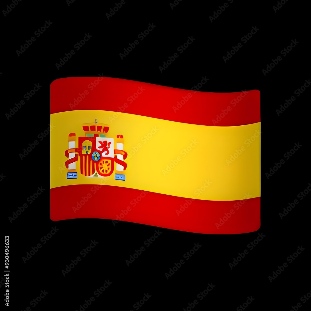 Obraz premium Flag of Spain Emoji