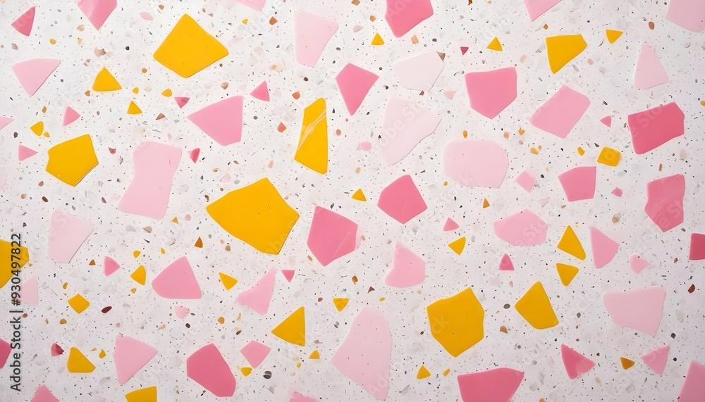 Pink and yellow Terrazzo background Pink and yellow Terrazzo background