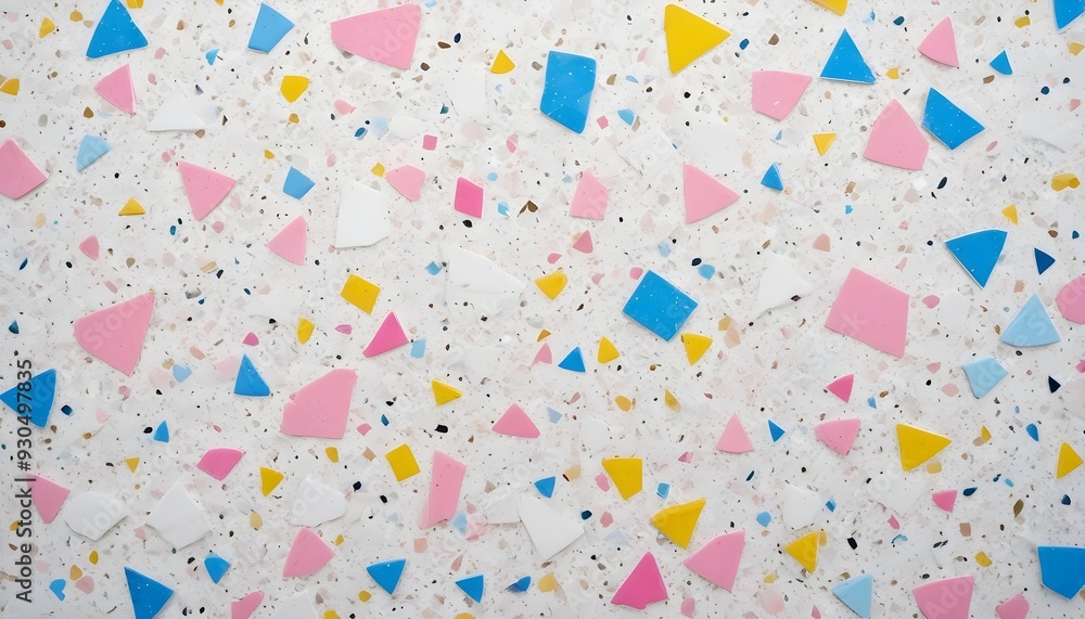 Yellow Pink and blue Terrazzo background Yellow Pink and blue Terrazzo background
