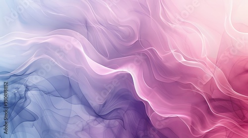 Abstract wave patterns in soft pastel colors create a serene and calming visual effect.