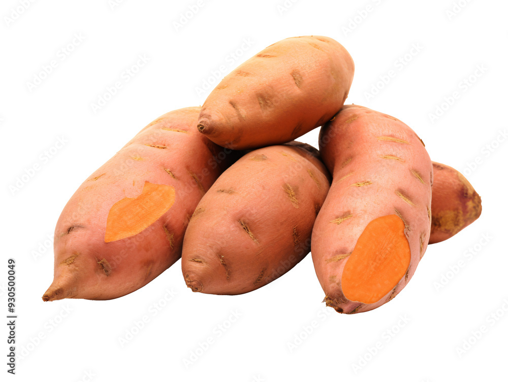a pile of potatoes with orange peels a pile of potatoes with orange peels
