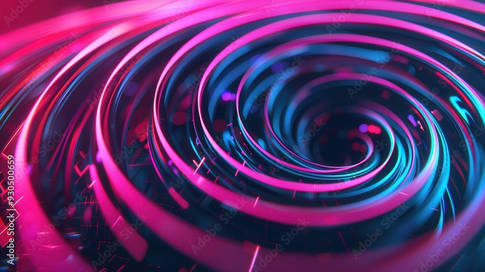 Vibrant Neon Spirals, a dynamic display of luminous spirals intertwined with digital textures, evoking a sense of energy and advanced technology in a futuristic landscape. Vibrant Neon Spirals, a dynamic display of luminous spirals intertwined with digital textures, evoking a sense of energy and advanced technology in a futuristic landscape.