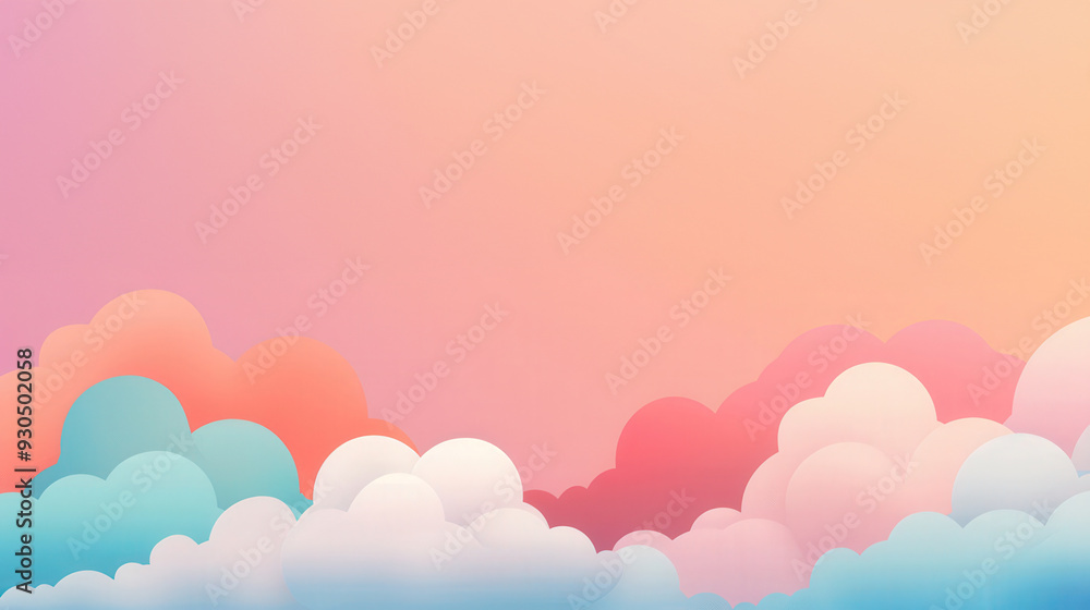 Dreamy pastel cloudscape, a gentle blend of soft hues creating a serene atmosphere, reminiscent of a tranquil sky filled with fluffy, ethereal formations. Dreamy pastel cloudscape, a gentle blend of soft hues creating a serene atmosphere, reminiscent of a tranquil sky filled with fluffy, ethereal formations.