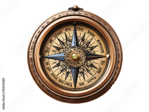 a compass with a black and blue compass