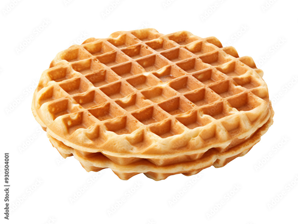 a stack of waffles on a white background a stack of waffles on a white background