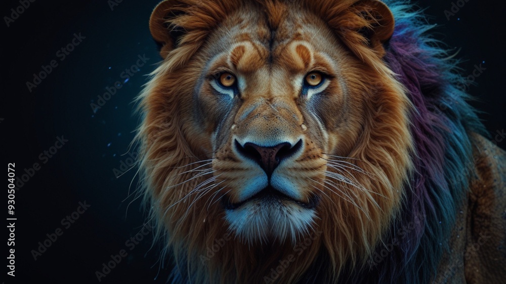 Fototapeta premium close up of a lion