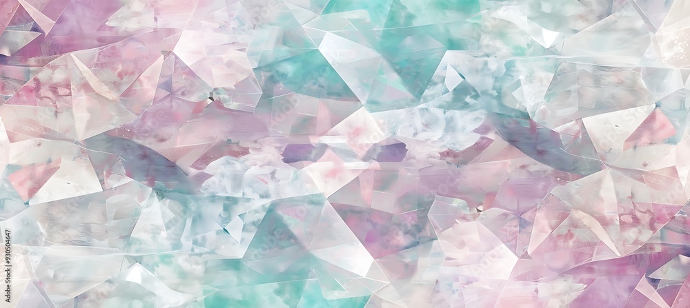 Obraz premium A Pastel Color Crystalline Backdrop