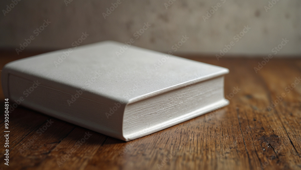 Fototapeta premium Isolated Book on table, cover mockup design template