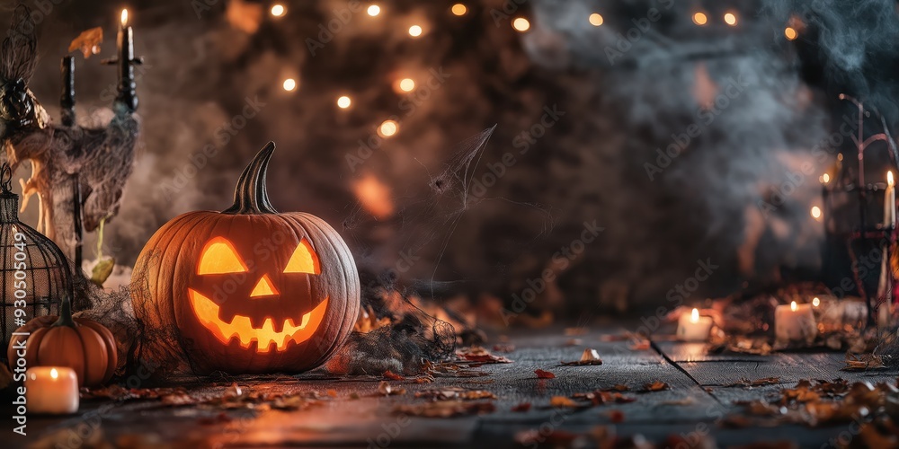 Witch in a Spooky Halloween Forest created by ai Witch in a Spooky Halloween Forest created by ai