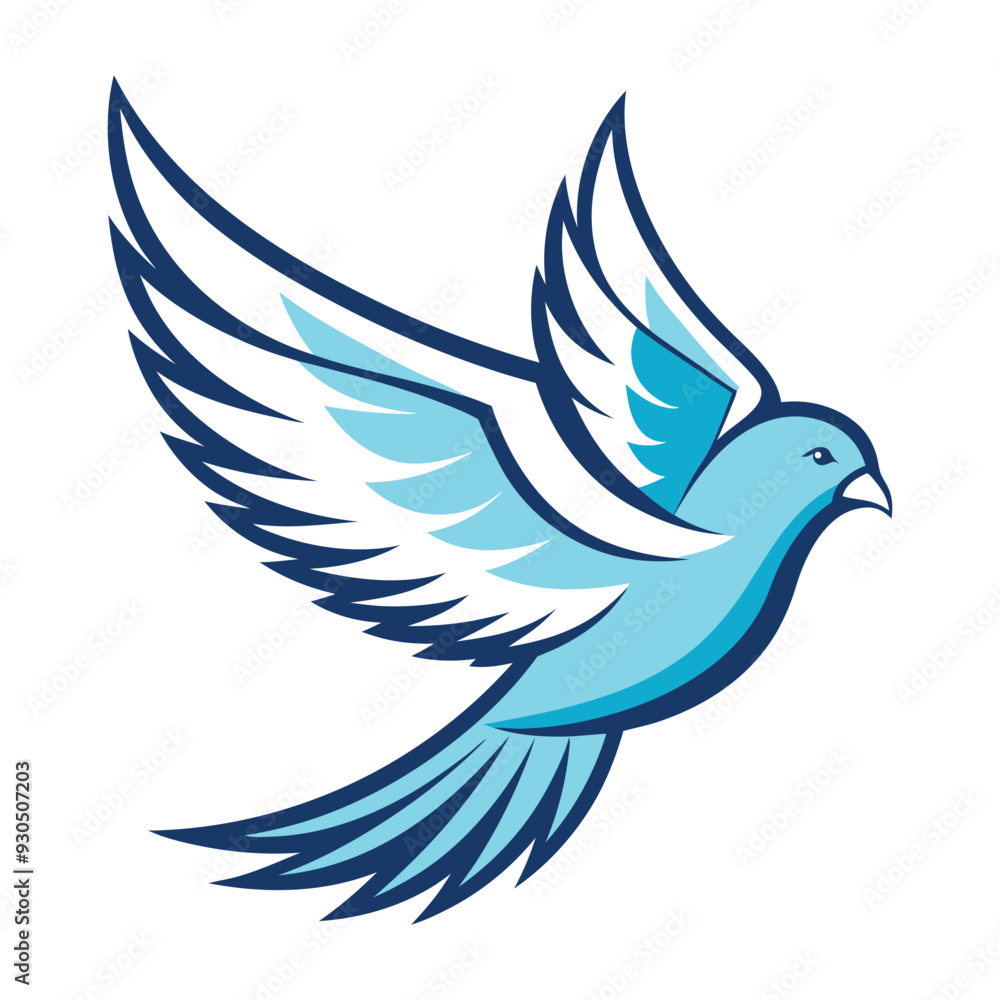 Obraz premium Bird wing dove logo design 11