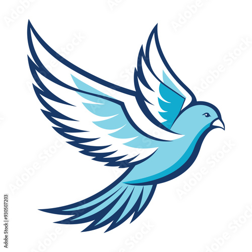 Bird wing dove logo design 11