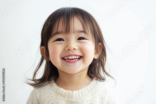 Child positive smile, happy and joyful kid, happy children's day