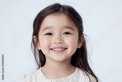 Child positive smile, happy and joyful kid, happy children's day