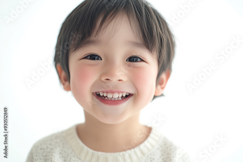 Child positive smile, happy and joyful kid, happy children's day