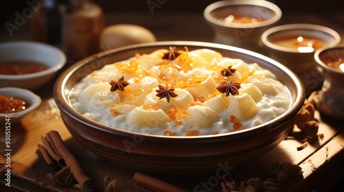 Eight Treasures Rice Pudding. Best For Banner, Flyer, and Poster