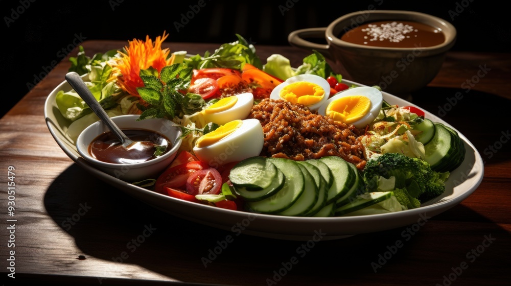 Gado Gado Indonesian style. Best For Banner, Flyer, and Poster Gado Gado Indonesian style. Best For Banner, Flyer, and Poster