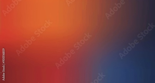 Smooth Gradient Background Featuring Red, Orange and Blue Tones.