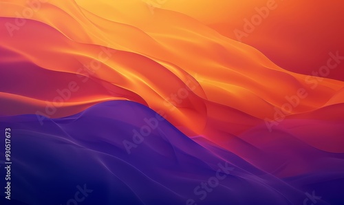 Abstract Pattern with Vibrant Orange and Purple Gradient Background.