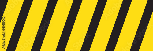 Wallpaper Mural Yellow and Black Caution tape or Barricade tape seamless striped pattern or texture. Vector illustration. Torontodigital.ca
