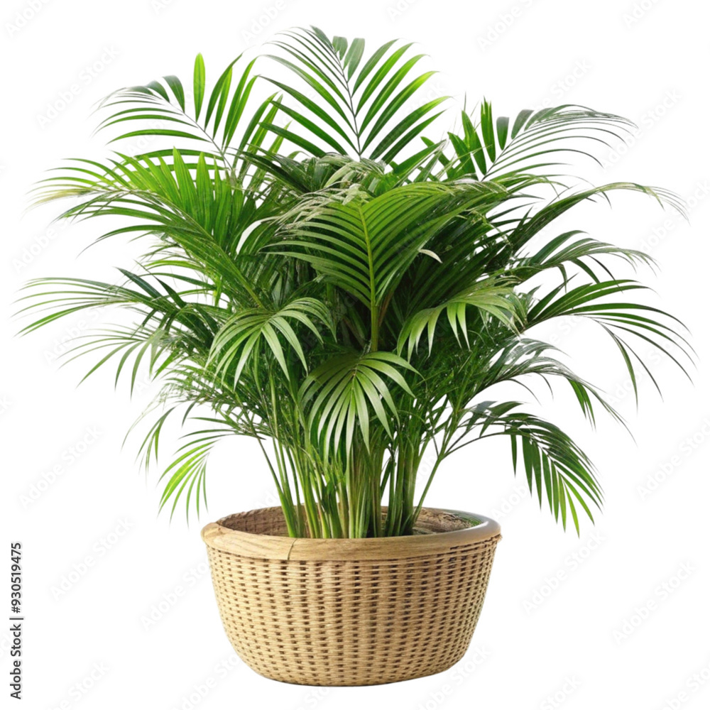 Obraz premium Potted plant, white background.