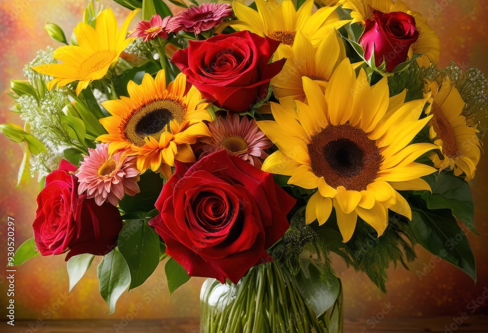 vibrant bouquet colorful birthday blooms featuring variety fresh flowers delightful arrangement, floral, petals, roses, tulips, lilies, gerberas vibrant bouquet colorful birthday blooms featuring variety fresh flowers delightful arrangement, floral, petals, roses, tulips, lilies, gerberas
