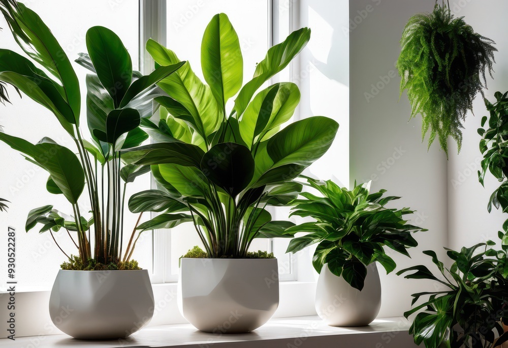 vibrant houseplants displayed minimalist backdrop creating lively inviting atmosphere modern interior design, indoor, greenery, leaf, decor, bright, home vibrant houseplants displayed minimalist backdrop creating lively inviting atmosphere modern interior design, indoor, greenery, leaf, decor, bright, home