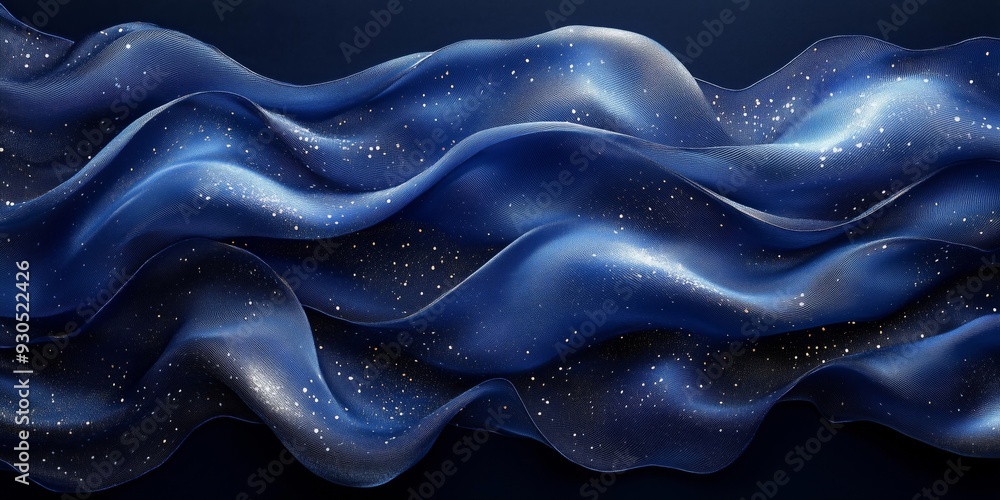 Obraz premium Serene Silk: Detailed Ink Wash Painting with Glossy Finish, generative ai