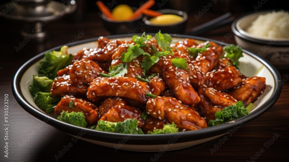 General Tsos Chicken. Best For Banner, Flyer, and Poster General Tsos Chicken. Best For Banner, Flyer, and Poster