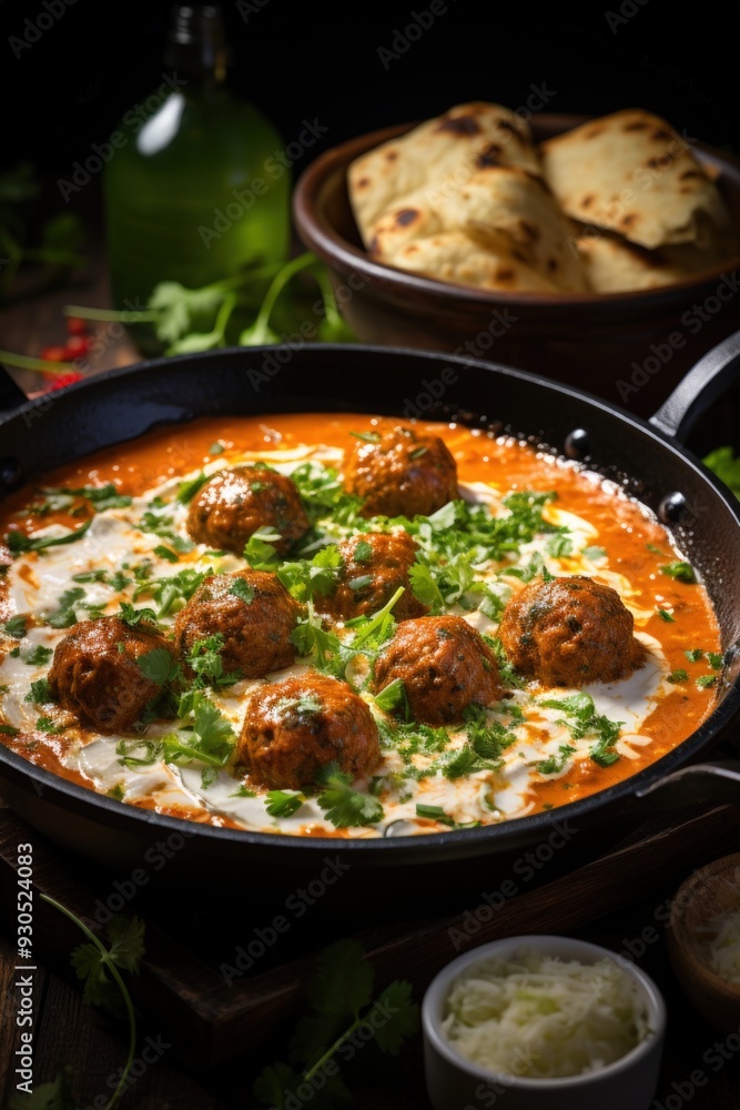 Malai Kofta with Creamy Tomato Sauce. Best For Banner, Flyer, and Poster Malai Kofta with Creamy Tomato Sauce. Best For Banner, Flyer, and Poster