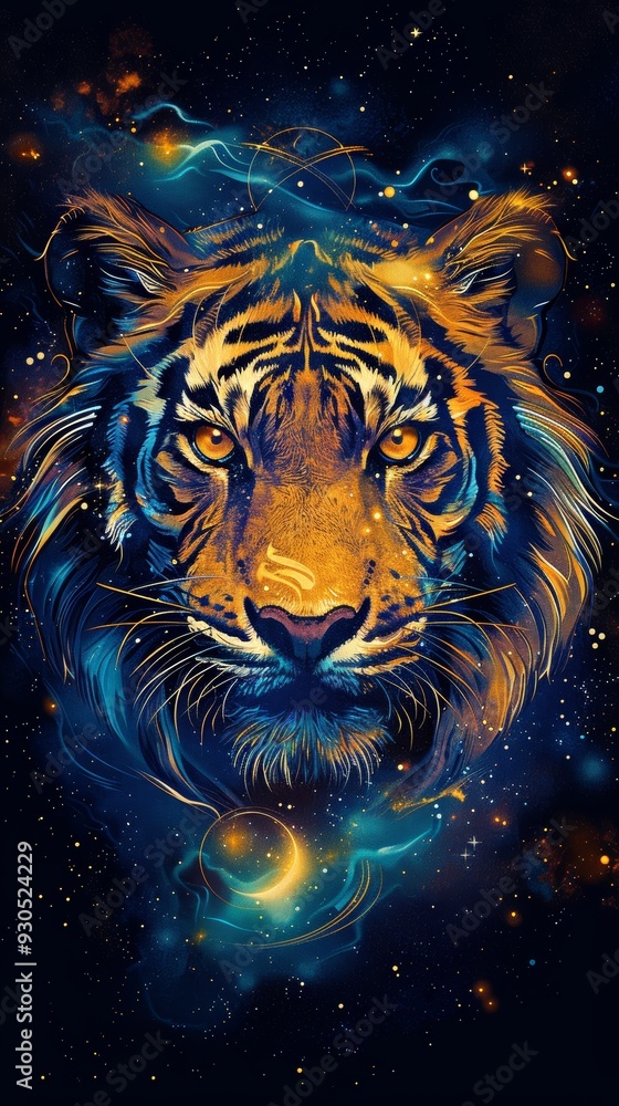 Tiger head. Polygonal low poly style vector illustration. Tiger head. Polygonal low poly style vector illustration.