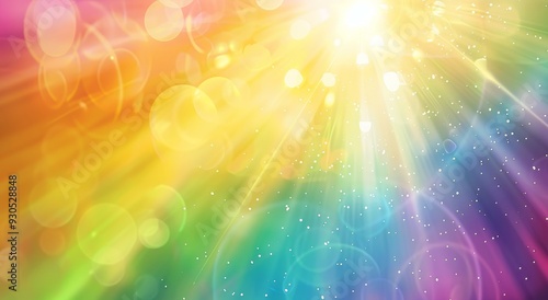 Vibrant Blurred Gradient Background with Rainbow Color Palette.