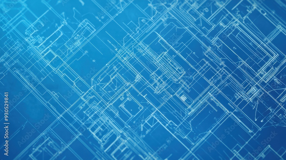Blueprint paper background with detailed architectural sketches and technical lines, perfect for engineering, construction, and design themes. Blueprint paper background with detailed architectural sketches and technical lines, perfect for engineering, construction, and design themes.