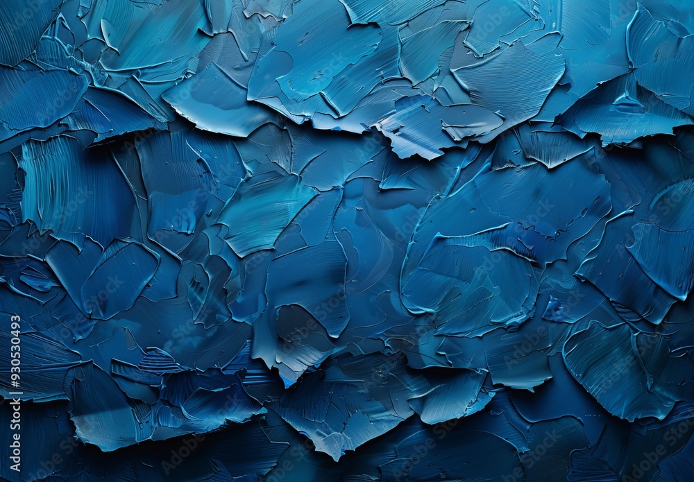 Fototapeta premium Smooth Dark Blue Canvas Paper Texture in High Resolution from Above