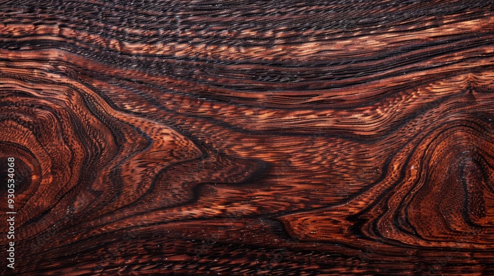 Dark mahogany wood grain with intricate patterns Dark mahogany wood grain with intricate patterns