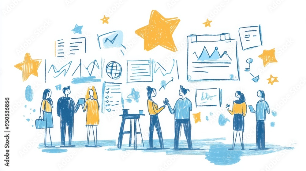 A series of hand-drawn sketch notes illustrating customer satisfaction concepts with minimalistic business icons and strategies A series of hand-drawn sketch notes illustrating customer satisfaction concepts with minimalistic business icons and strategies