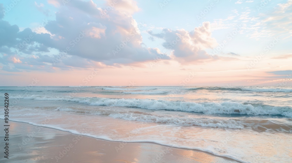 Obraz premium Serene Beach Sunset
