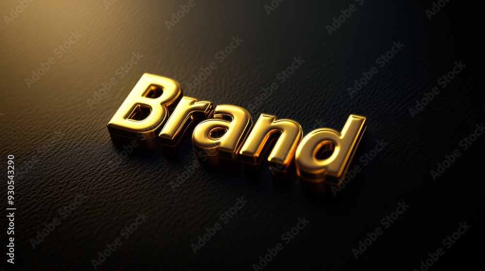 Obraz premium Gold 3D 