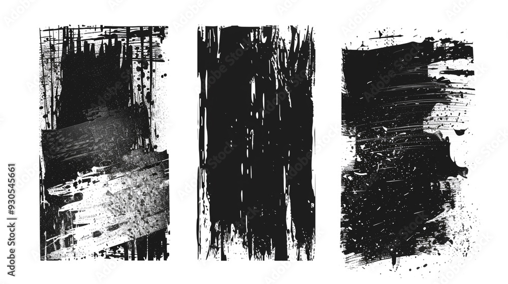 Set of 3 transparent vector grunge abstract dirty frame textures with dust overlay. Urban Abstract Background with copy-space. Set of 3 transparent vector grunge abstract dirty frame textures with dust overlay. Urban Abstract Background with copy-space.
