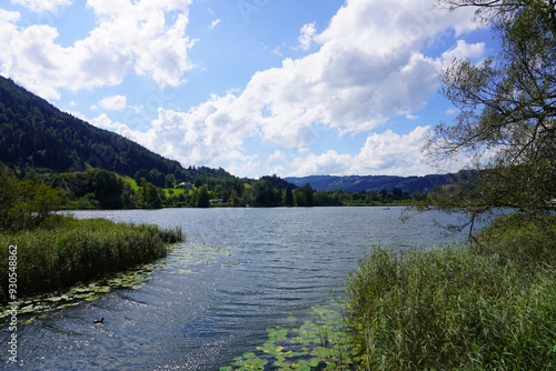 Blick auf den kleinen Alpsee in Immenstadt im Allgäu im Sommer photo