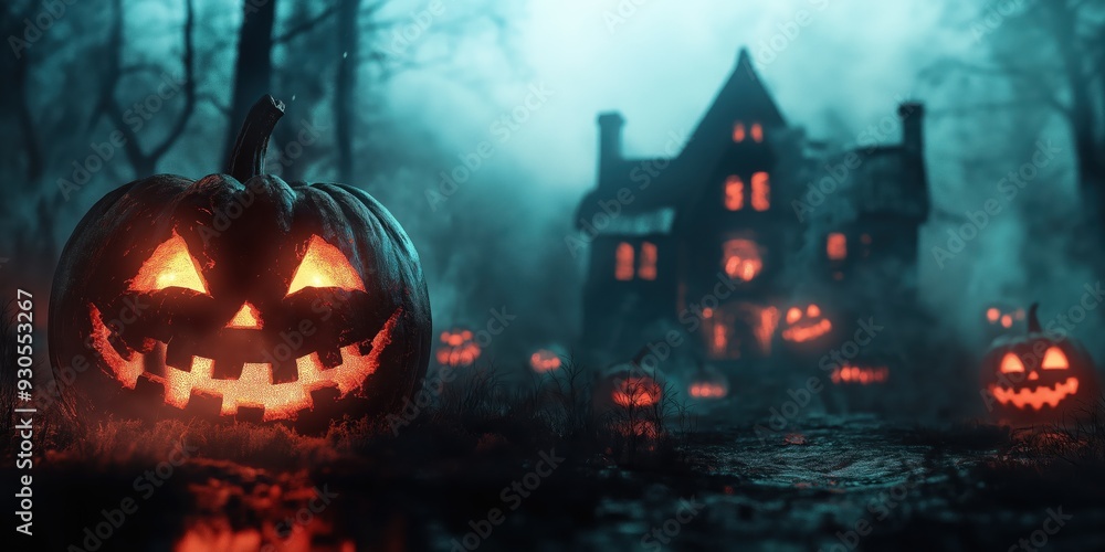Witch in a Spooky Halloween Forest created by ai Witch in a Spooky Halloween Forest created by ai