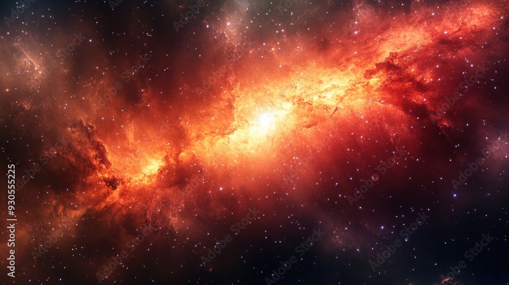 A vibrant cosmic scene showcasing swirling galaxies and stars in a deep space setting. A vibrant cosmic scene showcasing swirling galaxies and stars in a deep space setting.