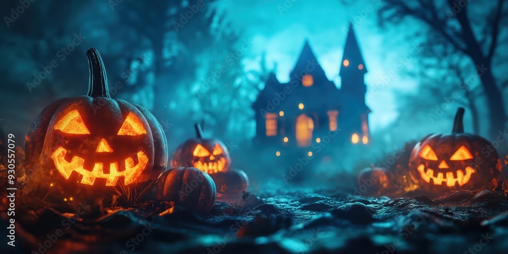 Witch in a Spooky Halloween Forest created by ai Witch in a Spooky Halloween Forest created by ai