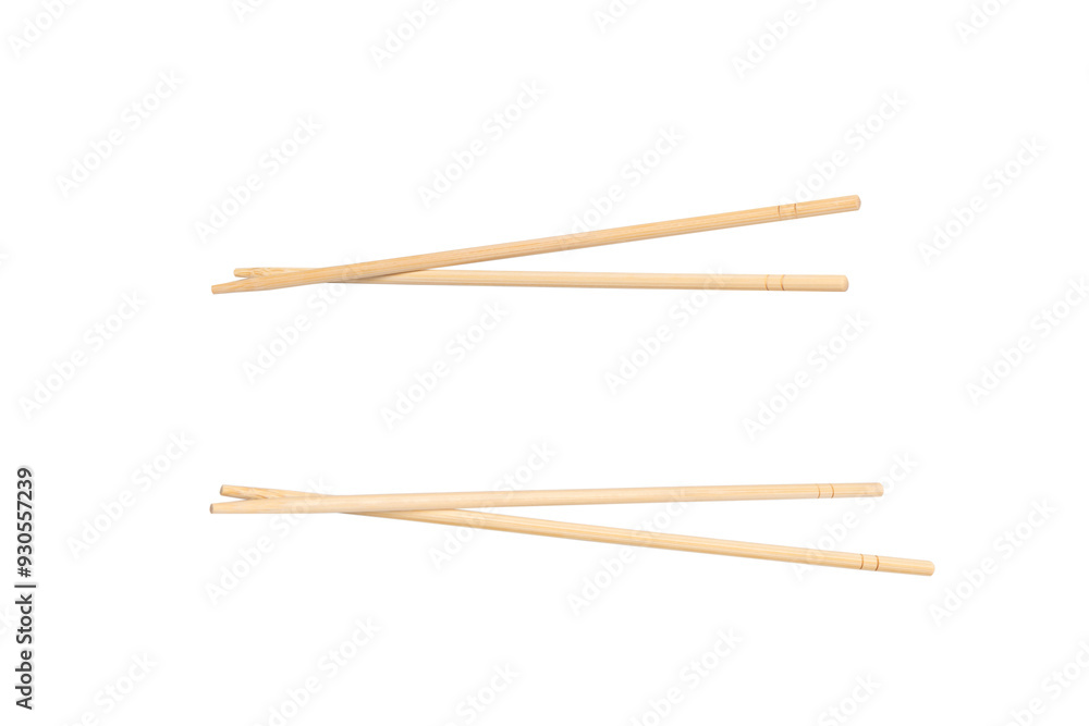 Sushi chopsticks isolated on a white background. Sushi chopsticks isolated on a white background.