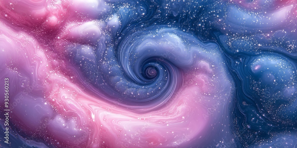 Fototapeta premium Dreamy Vortex: Abstract Marbled Surface in Pastel Colors, generative ai
