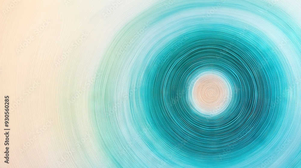    a circle with a blue center in the middle, surrounded by an orange center in the middle